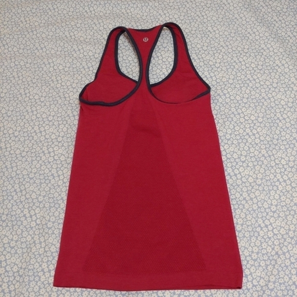 Lululemon Ebb And Flow Racerback Tank In Red Size 4 - Picture 3 of 11